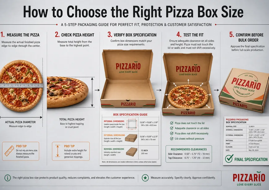 dimension of pizza box