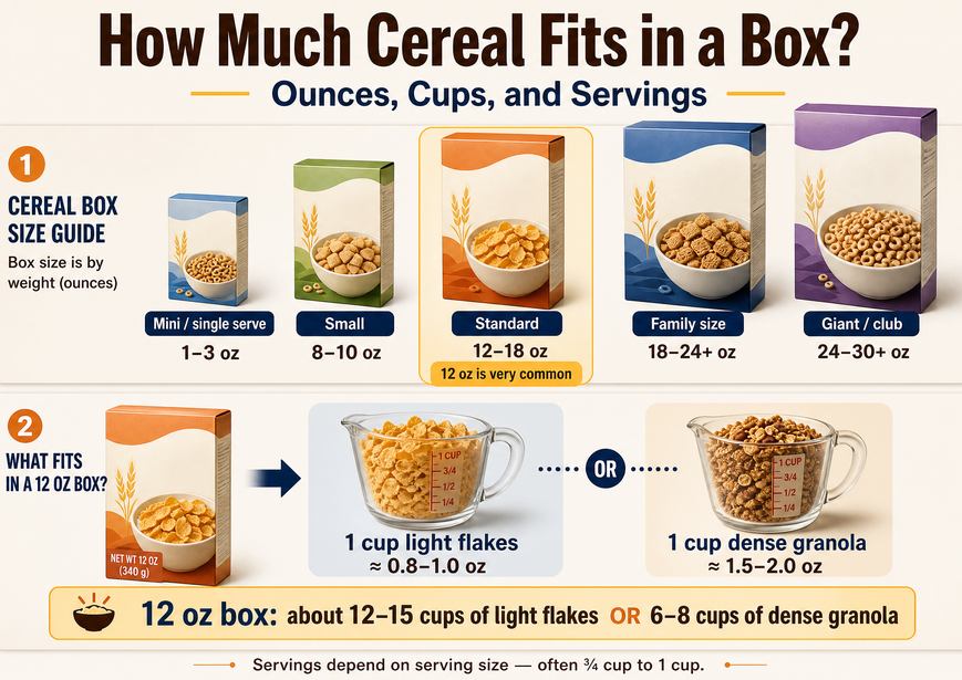 how much cereal fits in a box
