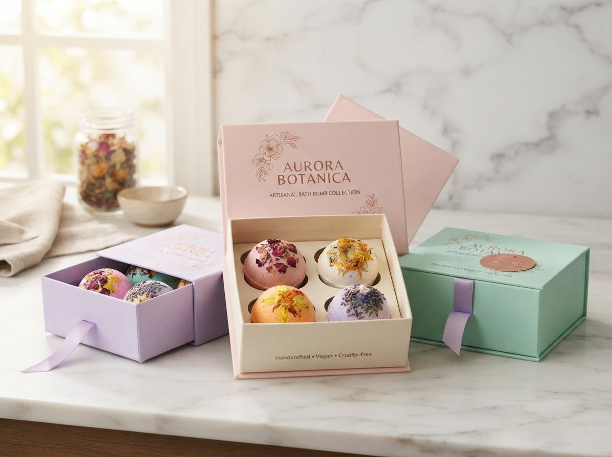 Custom Bath Bomb Packaging