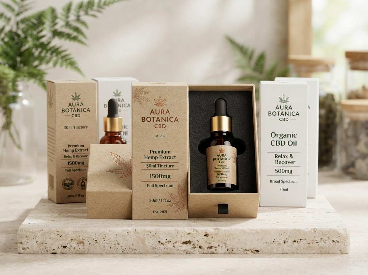 Custom CBD Hemp Oil Boxes